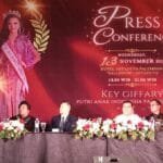 Maylafazza Alkayla Giffary saat memberi sambutan sebagai Putri Anak Indonesia Pariwisata 2024.