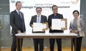 Telkom Indonesia melakukan MoU dengan Thales.